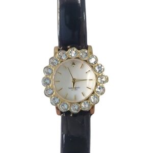 Kate Spade Belvedere 0325 Women Watch  Black Tone Leather Band Pre-owned